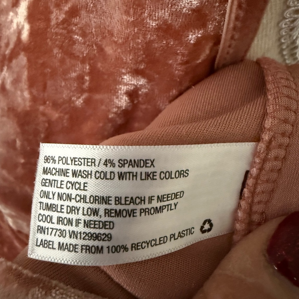 Knox Rose Pink Velvet Babydoll Top - Picture 9 of 9